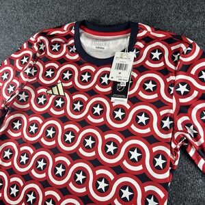 Adidas Marvel MLS Captain America Pre Match Jersey HT3237 Men's M Red White Blue